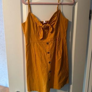 Mustard yellow dress
